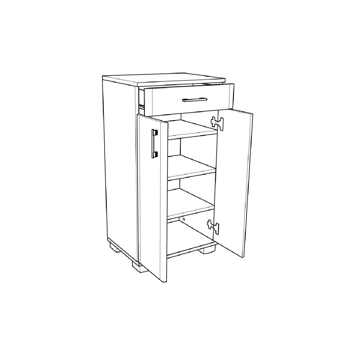 Παπουτσοθήκη APOLON PA-3 δρυς 50x37x95
