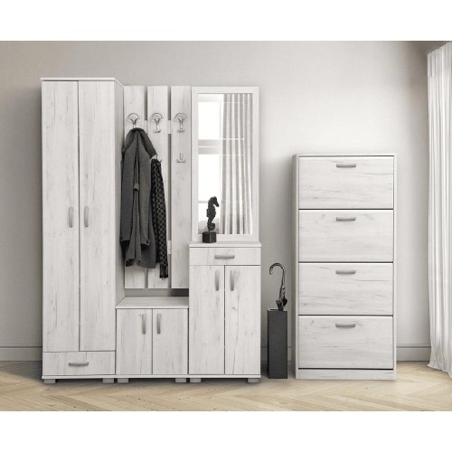 Επιτοίχιος καθρέφτης APOLON PA-3 δρυς πάγου 50x113x1,8