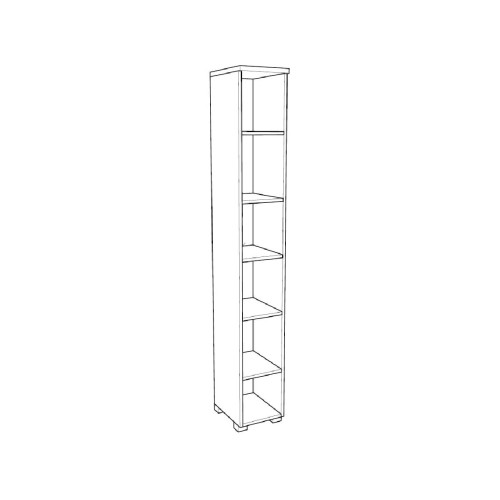 Στήλη εισόδου ELEGANCE 30 λευκό γυαλιστερό 30x38x208,5