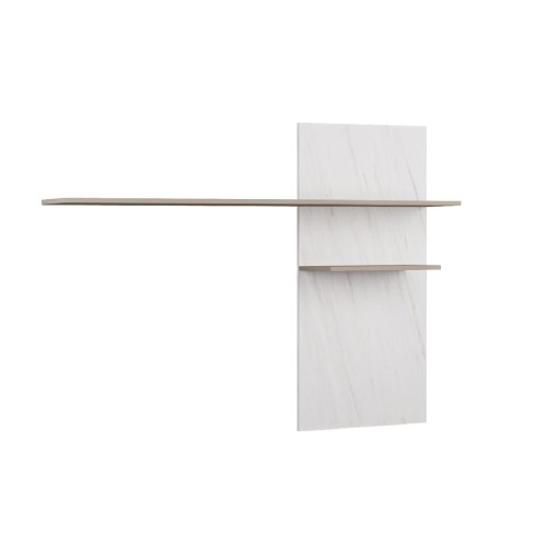 TREVISO Επιτοίχιο ράφι λευκό μάρμαρο/ γκρι πέτρας TREVISO Επιτοίχιο ράφι λευκό μάρμαρο/ γκρι πέτρας