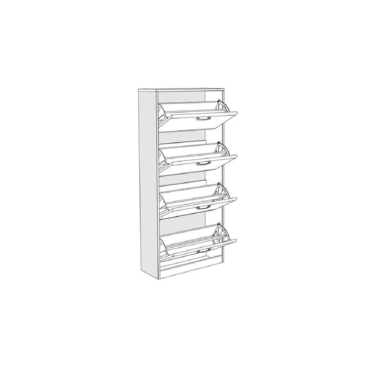 Παπουτσοθήκη ODISEJ 4V artisan 70x28x157