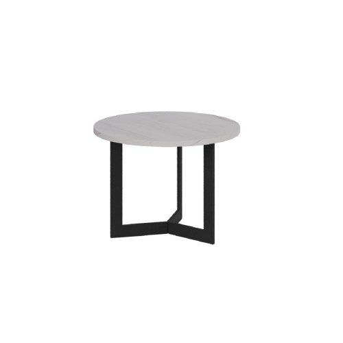 SATURN Τραπεζάκι σαλονιού Φ50 λευκό μάρμαρο SATURN Τραπεζάκι σαλονιού Φ50 λευκό μάρμαρο