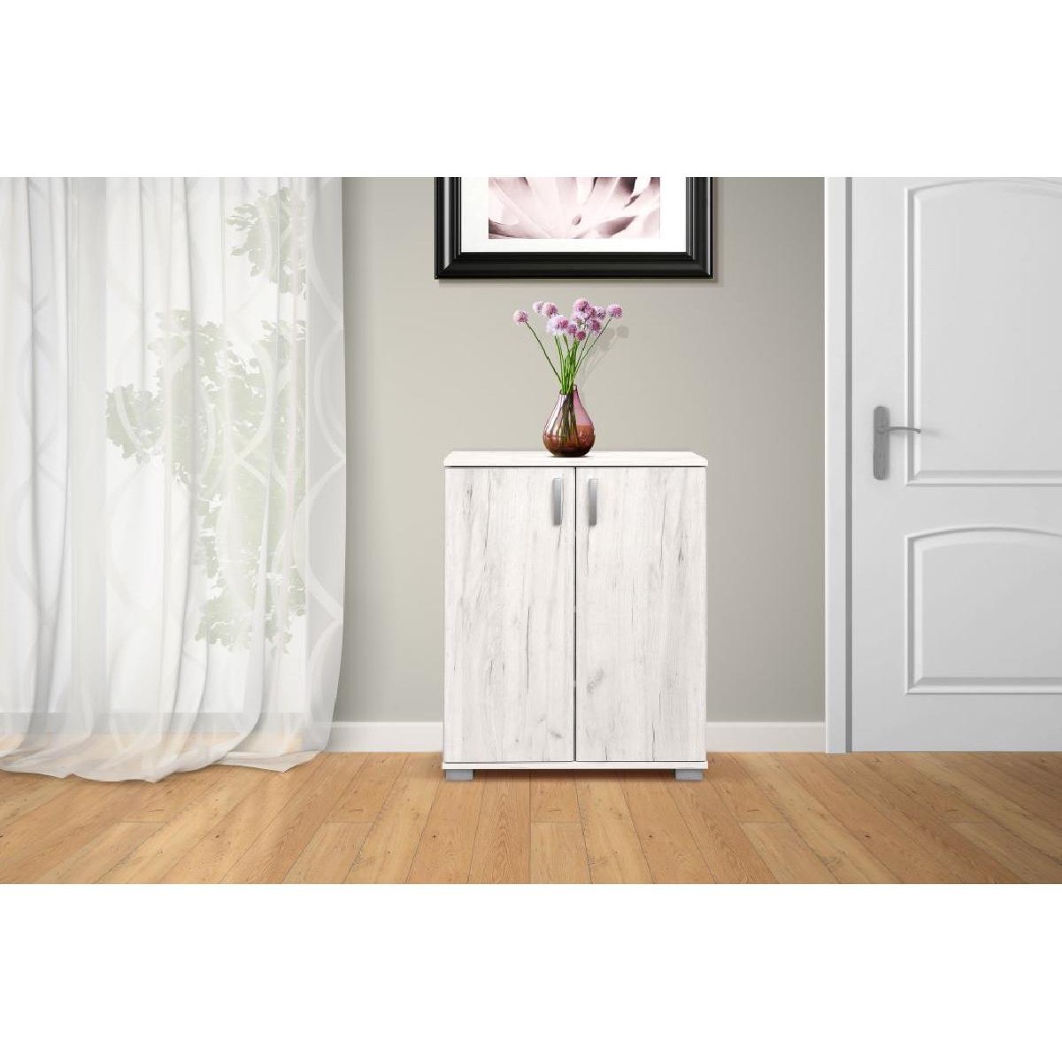 Μπουφές κομότα ROMA 1 δρυς πάγου 75x37x95