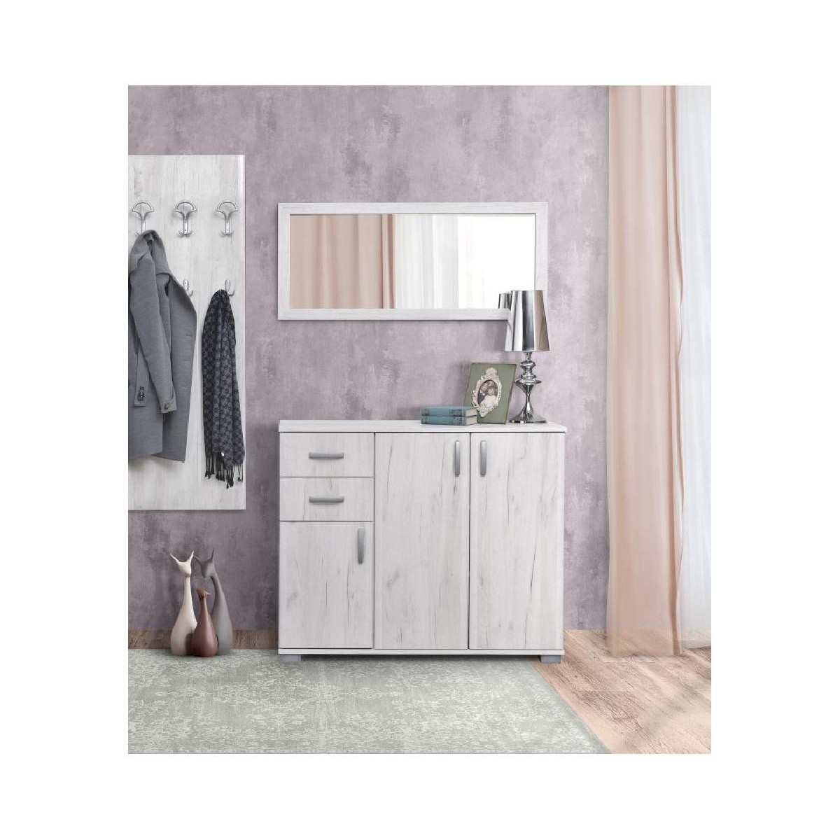 Μπουφές κομότα με 2 συρτάρια ROMA 3 δρυς 112,5x37x95 Μπουφές κομότα με 2 συρτάρια ROMA 3 δρυς 112,5x37x95