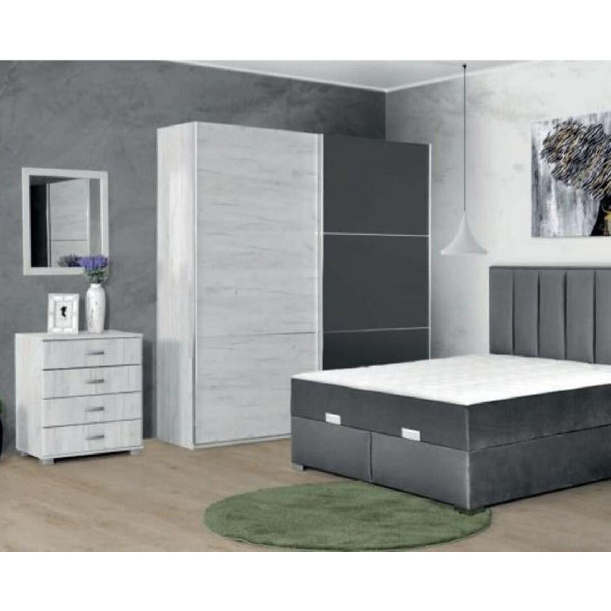 Συρταριέρα ROMA 4 δρυς πάγου 75x52x80