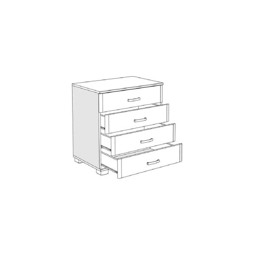 ROMA 4 Συρταριέρα δρυς ROMA 4 Συρταριέρα δρυς