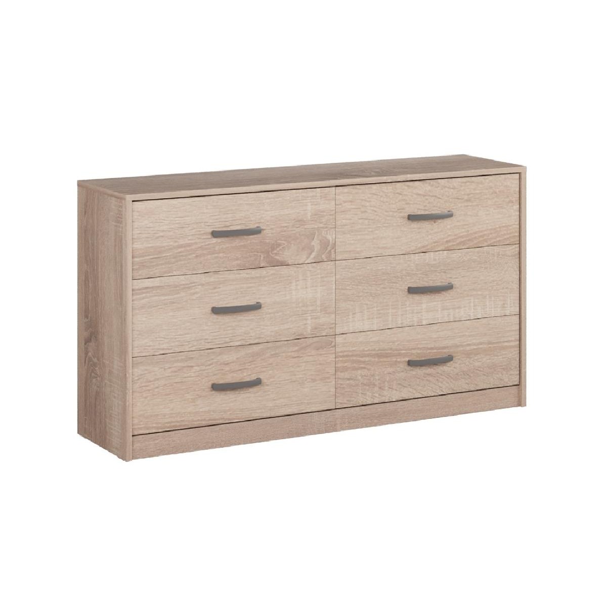 Συρταριέρα ROMA 6F δρυς 146x38,5x80,5