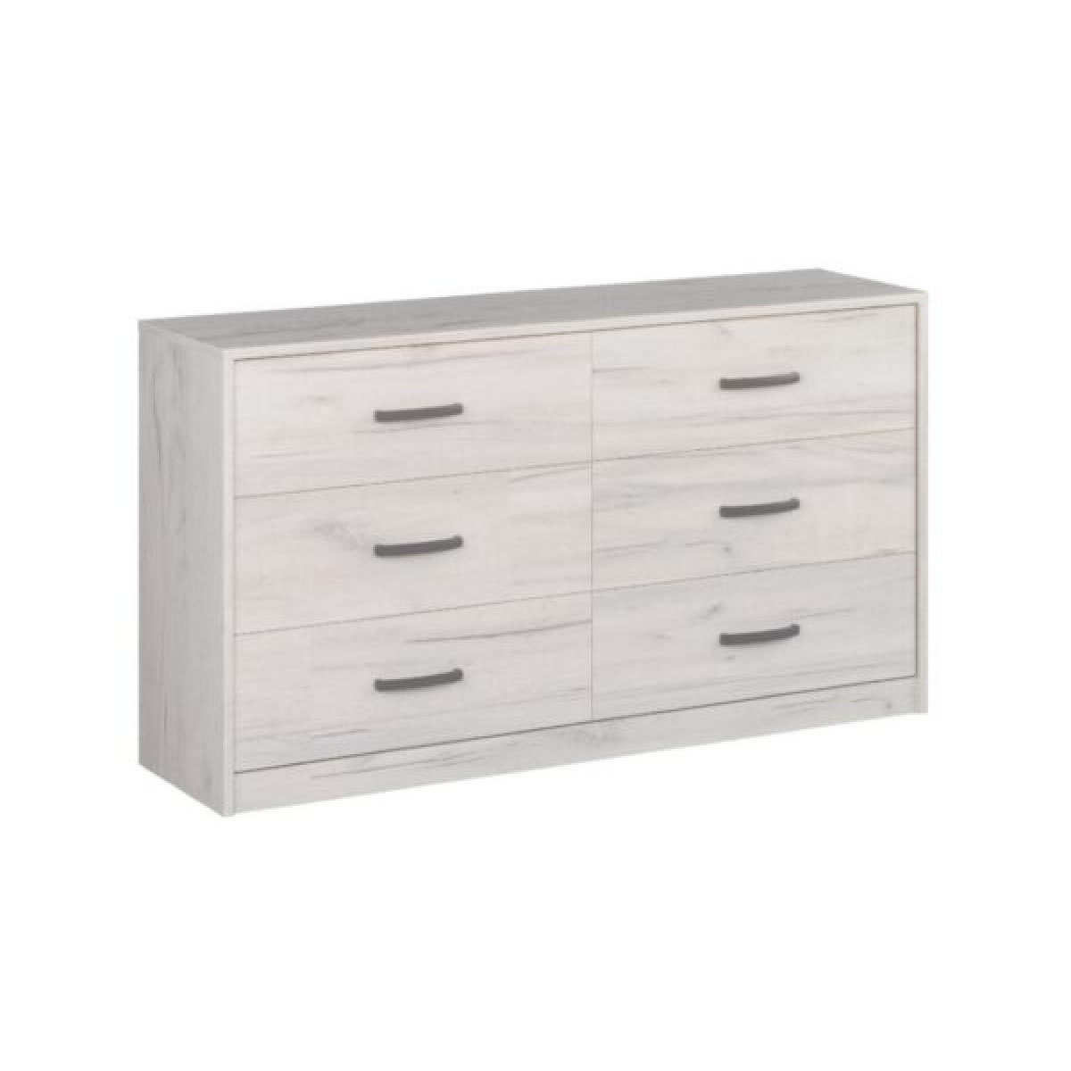 Συρταριέρα ROMA 6F δρυς πάγου 146x38,5x80,5