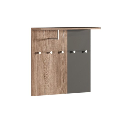 Κρεμάστρα εισόδου Denver δρυς kalaj με γκρι 71x35x67