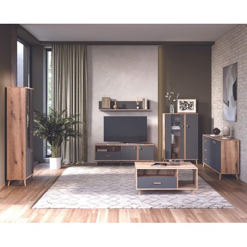 Τραπέζι σαλονιού PORTO artisan/ γκρι 100x60x46,5