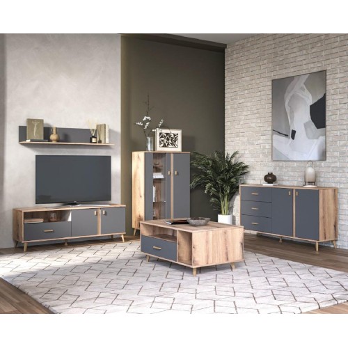 Τραπέζι σαλονιού PORTO artisan/ γκρι 100x60x46,5