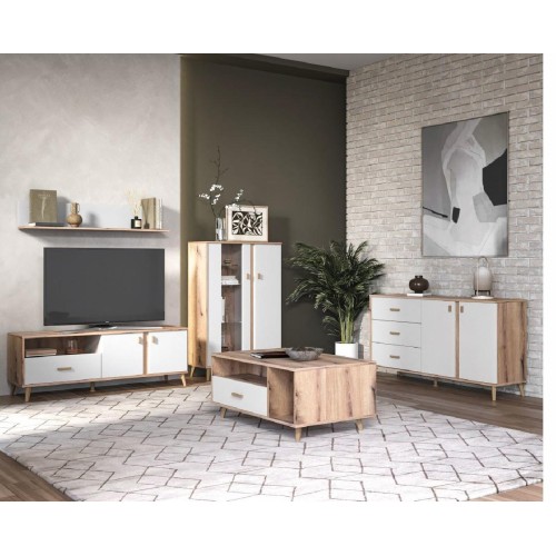 Έπιπλο TV PORTO artisan/ λεύκο 154,2x40x51,6