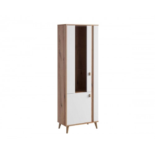 Βιτρίνα ψηλή Porto Artisan/Ασπρο 66x35x187εκ.