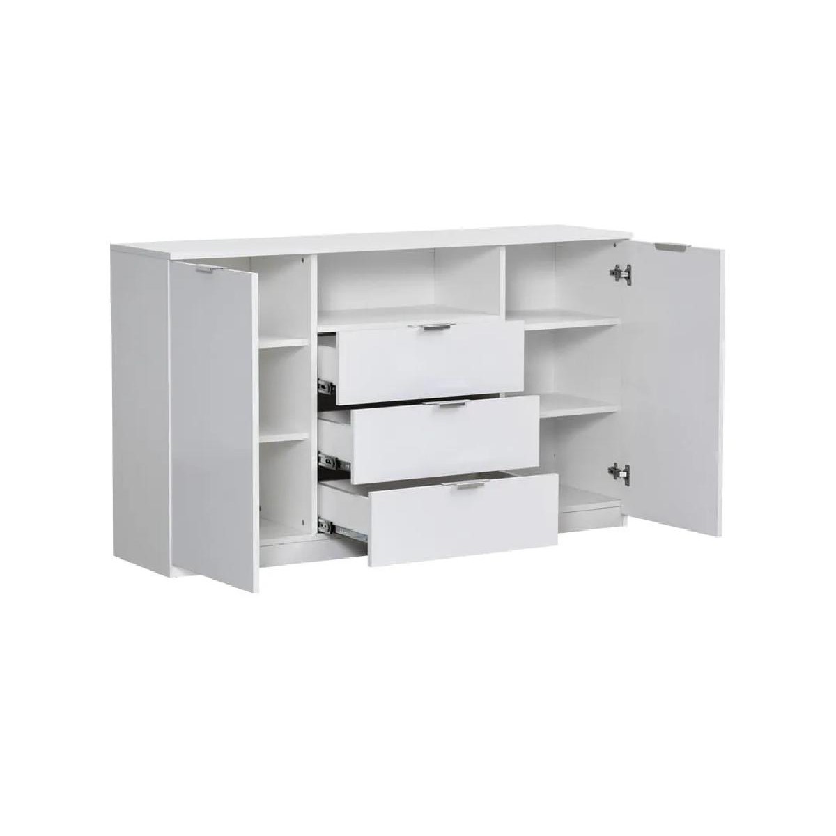 Μπουφές κομότα ELEGANCE 150 λευκό γυαλιστερό 149,5x40x80