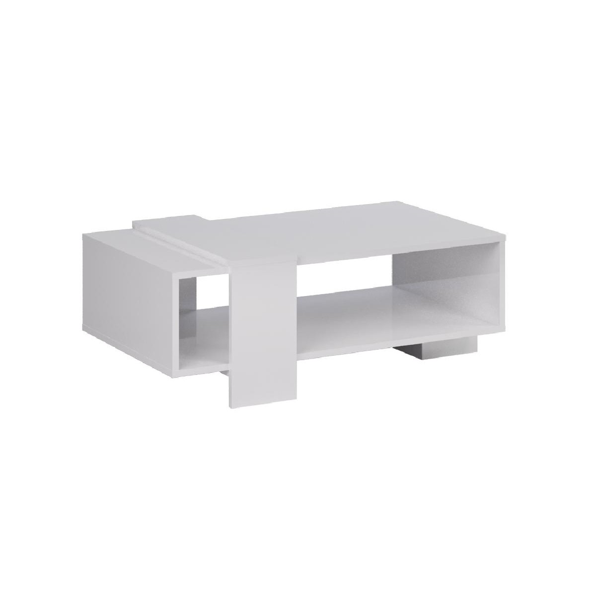 Τραπέζι σαλονιού DELTA λευκό gloss 109x64x40 Τραπέζι σαλονιού DELTA λευκό gloss 109x64x40