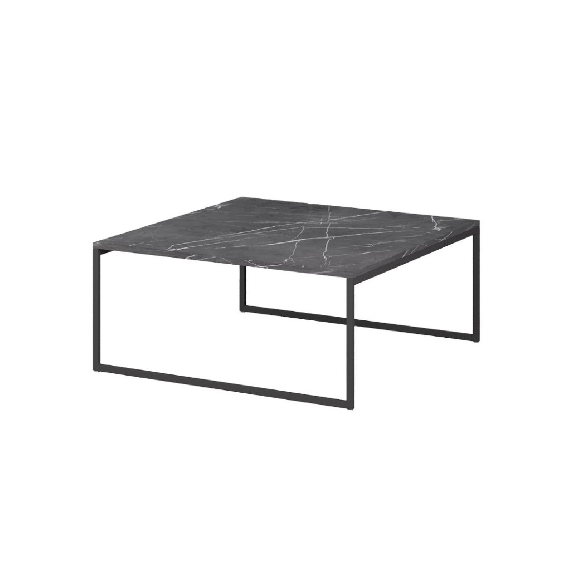 Τραπέζι σαλονιού VALENCIA μαύρο μάρμαρο 80x80x40 Τραπέζι σαλονιού VALENCIA μαύρο μάρμαρο 80x80x40
