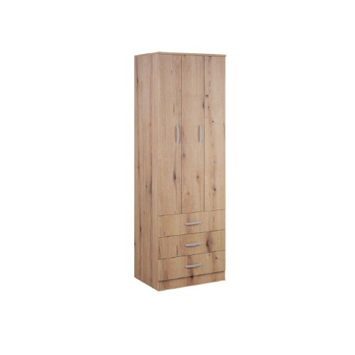 Ανοιγόμενη ντουλάπα τύπου φυσούνα με 3 συρτάρια FORTUNA F75 artisan 75x52x222