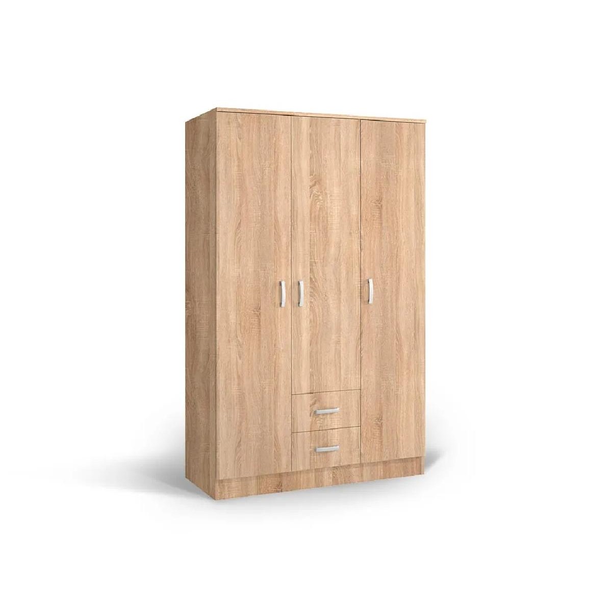 Ανοιγόμενη ντουλάπα με 2 συρτάρια IVA 3K2F artisan/ γκρι 123x53x200