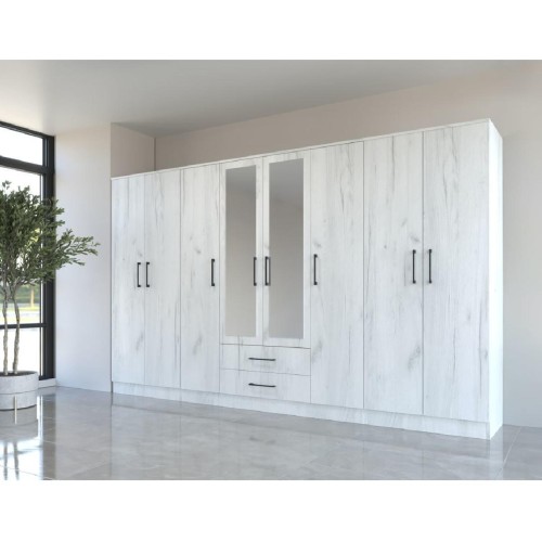 Ανοιγόμενη ντουλάπα IVA K2 POL δρυς πάγου 82x53x200