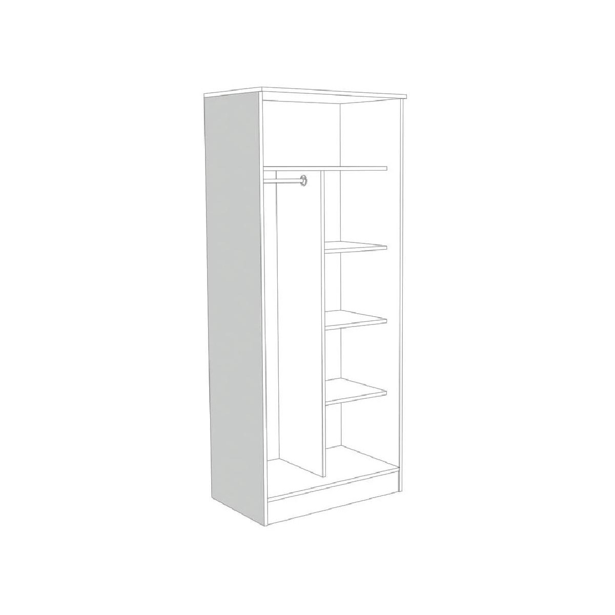 Ανοιγόμενη ντουλάπα IVA K2 POL artisan 82x53x200