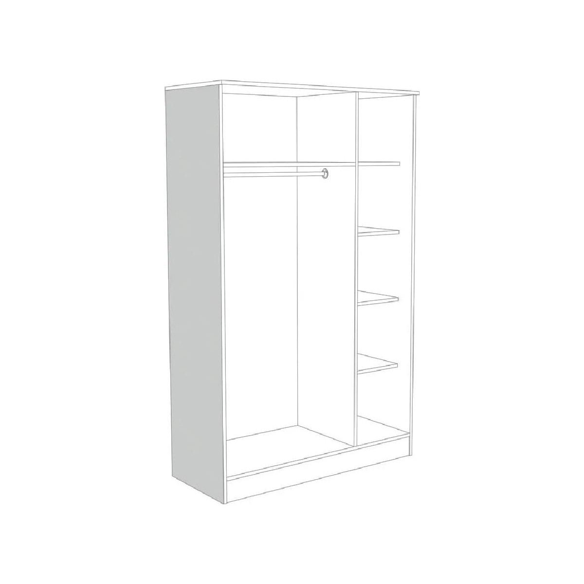 Ανοιγόμενη ντουλάπα IVA 3K artisan 123x53x200