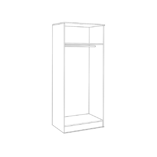 Δίφυλλη ντουλάπα Iva 2K Artisan 82x53x200 Δίφυλλη ντουλάπα Iva 2K Artisan 82x53x200