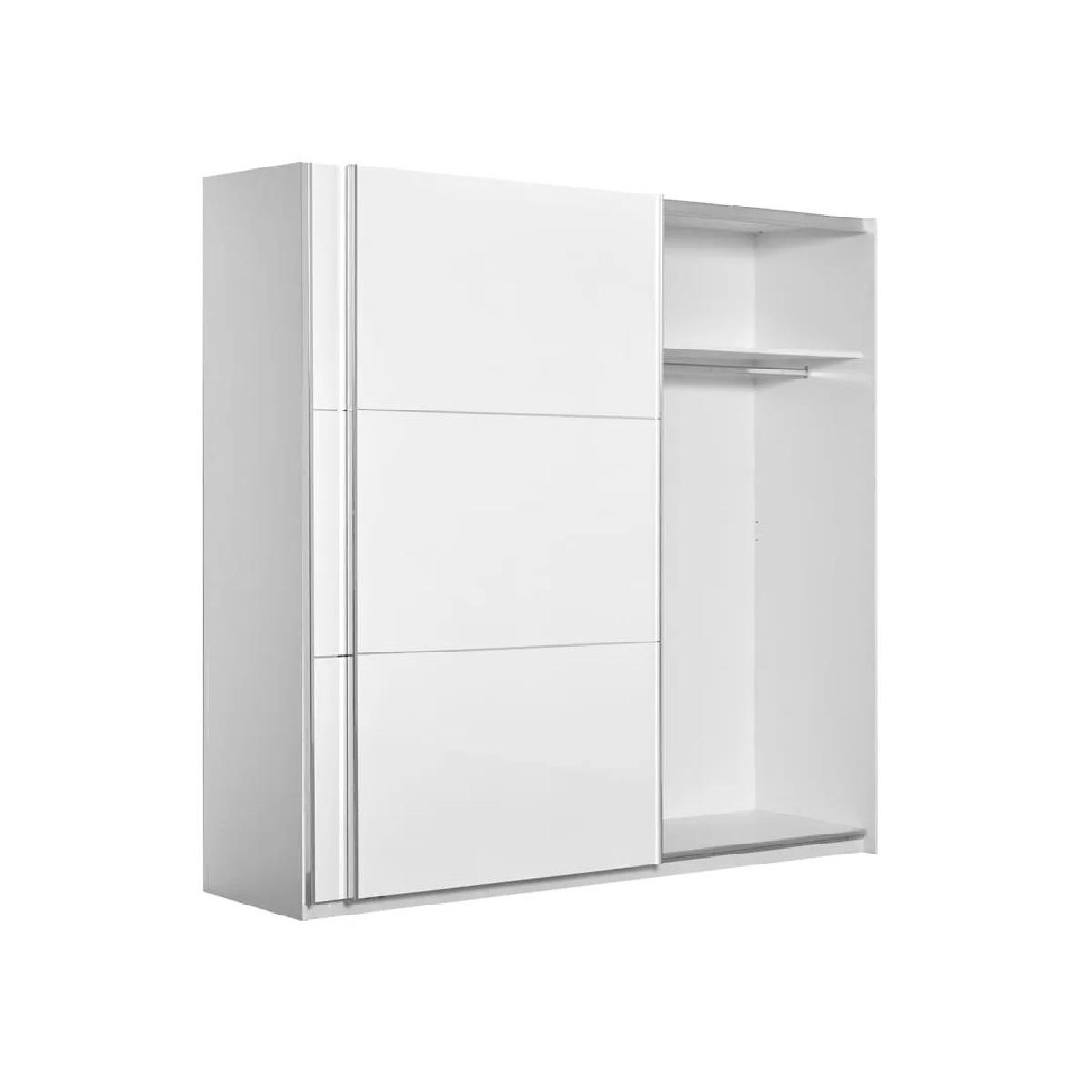 Συρόμενη ντουλάπα με μηχανισμό βαρέως τύπου ELEGANCE 230 λευκό γυαλιστερό 229x64x221,5 Συρόμενη ντουλάπα με μηχανισμό βαρέως τύπου ELEGANCE 230 λευκό γυαλιστερό 229x64x221,5