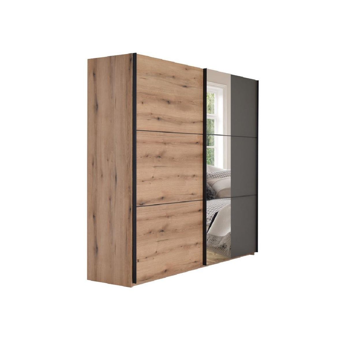 Συρόμενη ντουλάπα με μηχανισμό βαρέως τύπου AP 230 artisan/ γκρι 229x64x221,5 Συρόμενη ντουλάπα με μηχανισμό βαρέως τύπου AP 230 artisan/ γκρι 229x64x221,5