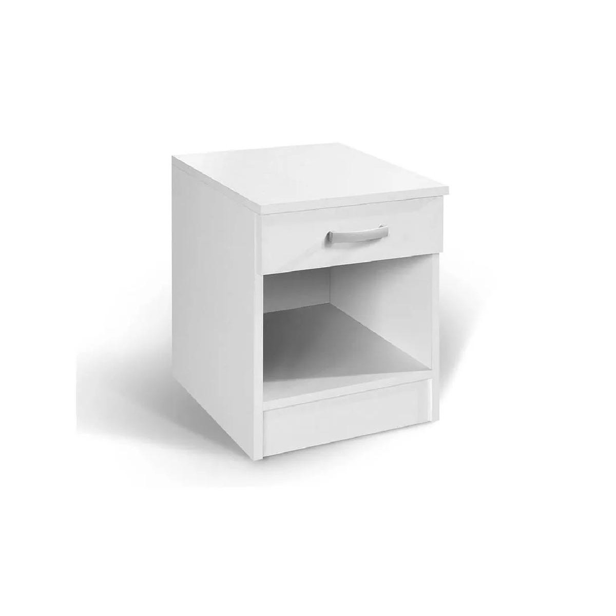 Κομοδίνο με ένα συρτάρι και θέση για βιβλία ALFA δρυς 40x43x52