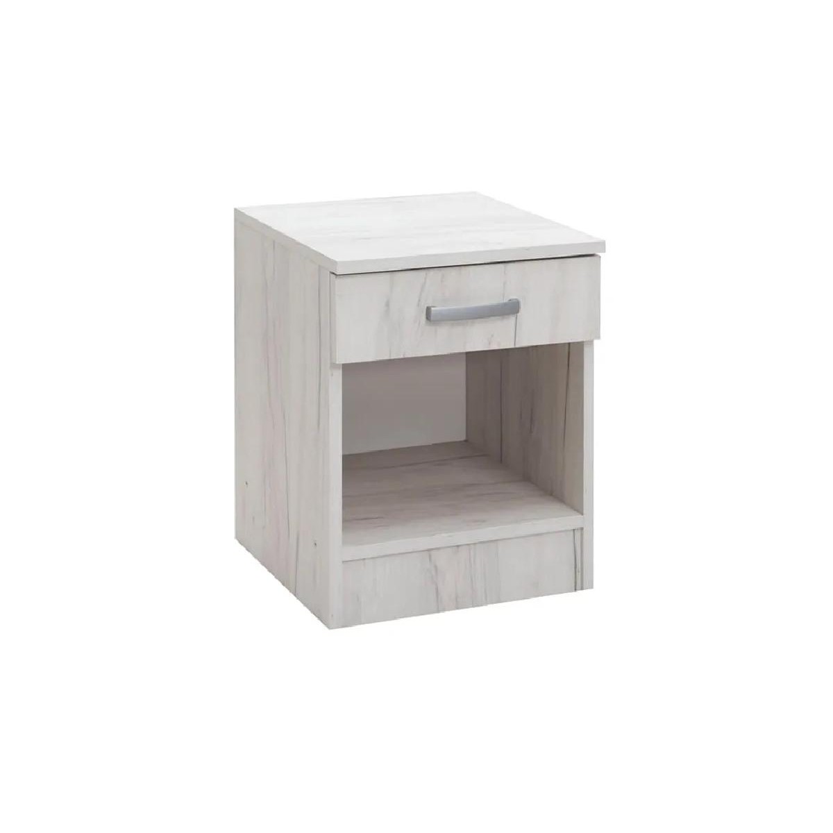 Κομοδίνο με ένα συρτάρι και θέση για βιβλία ALFA δρυς 40x43x52