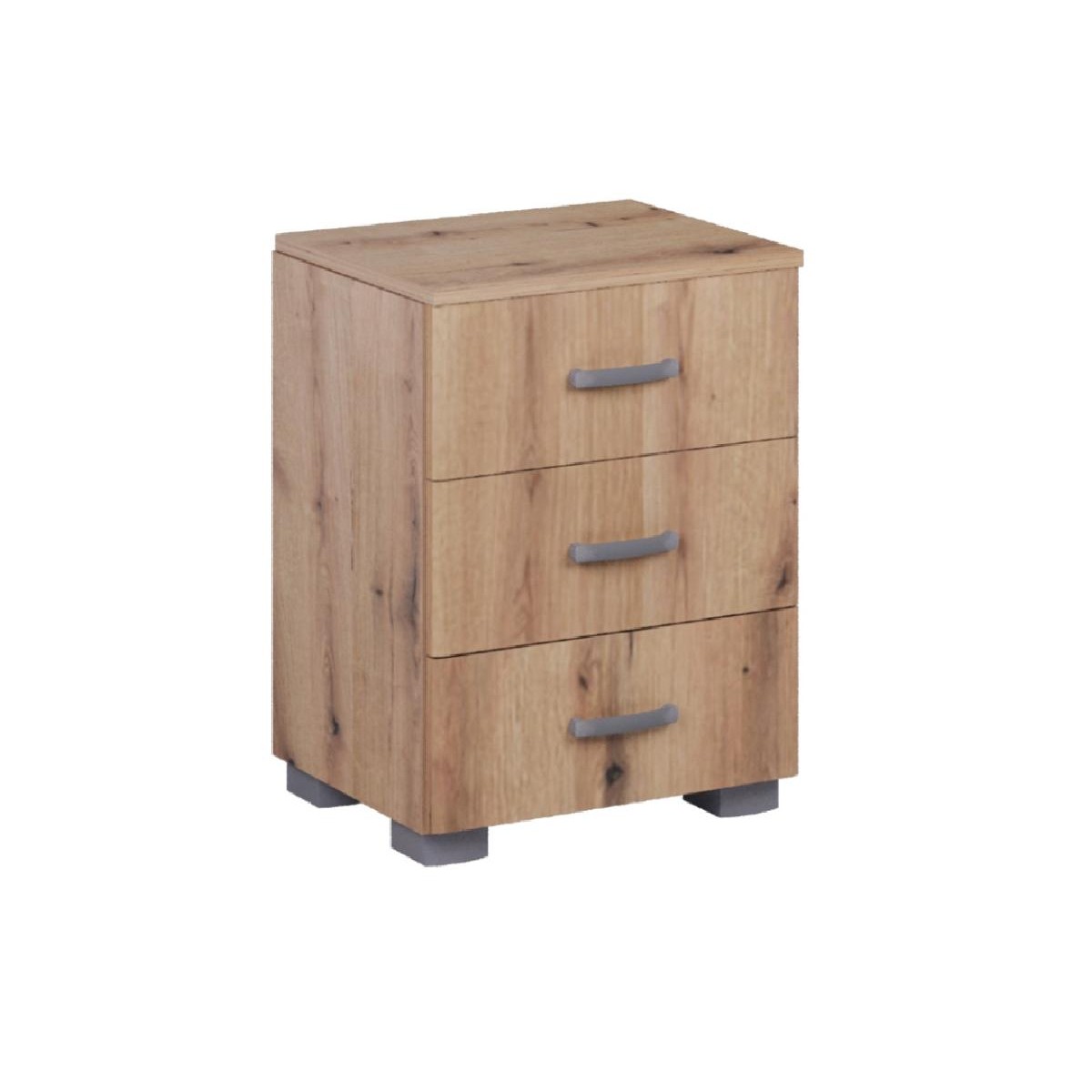 Κομοδίνο με 3 συρτάρια MATIS 3F artisan 49x38x65