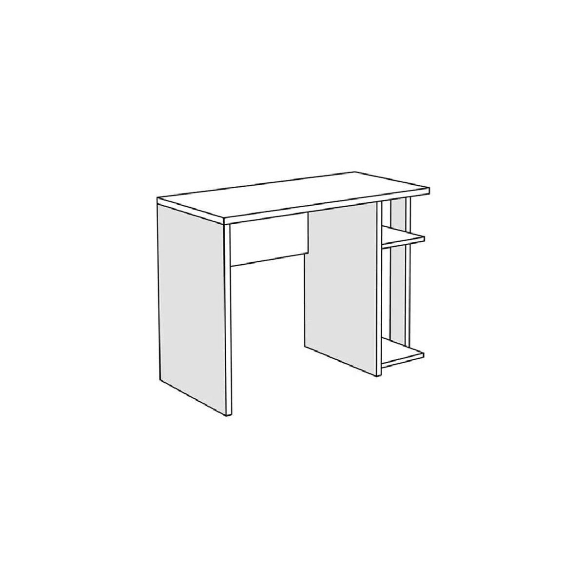 Γραφείο Happy δρυς πάγου 100x50x75