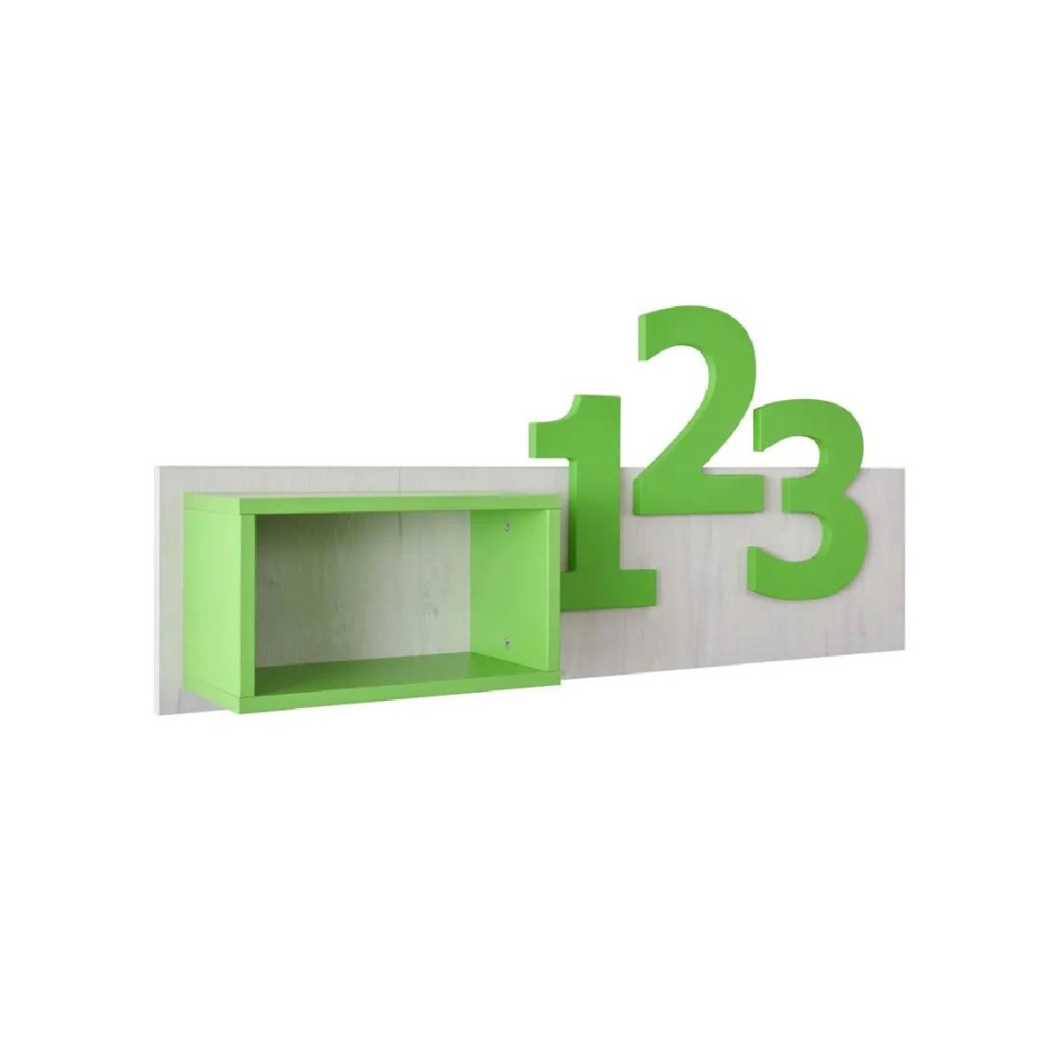 Επιτοίχιο ράφι με αριθμούς Numero Πράσινο