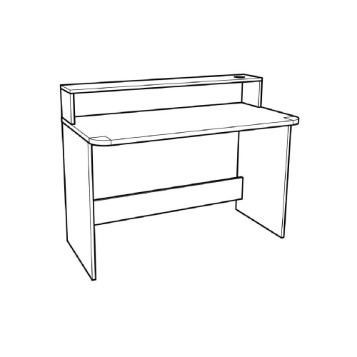 Γραφείο παιδικό Numero άσπρος δρυς/ μωβ 120x60x75/93