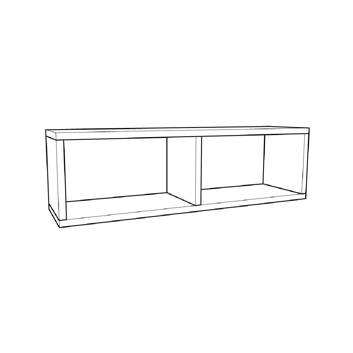 Επιτοίχιο ράφι Numero Polica 80 γκρι 80x20x23,5