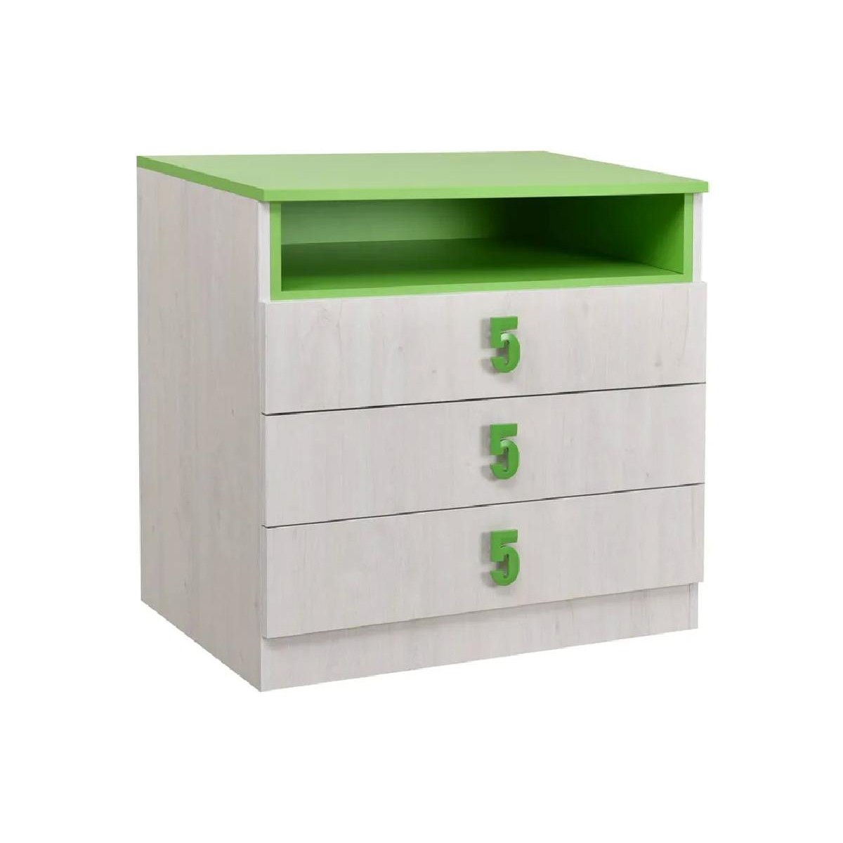 Κομότα συρταριέρα παιδική Numero 3F Πράσινο