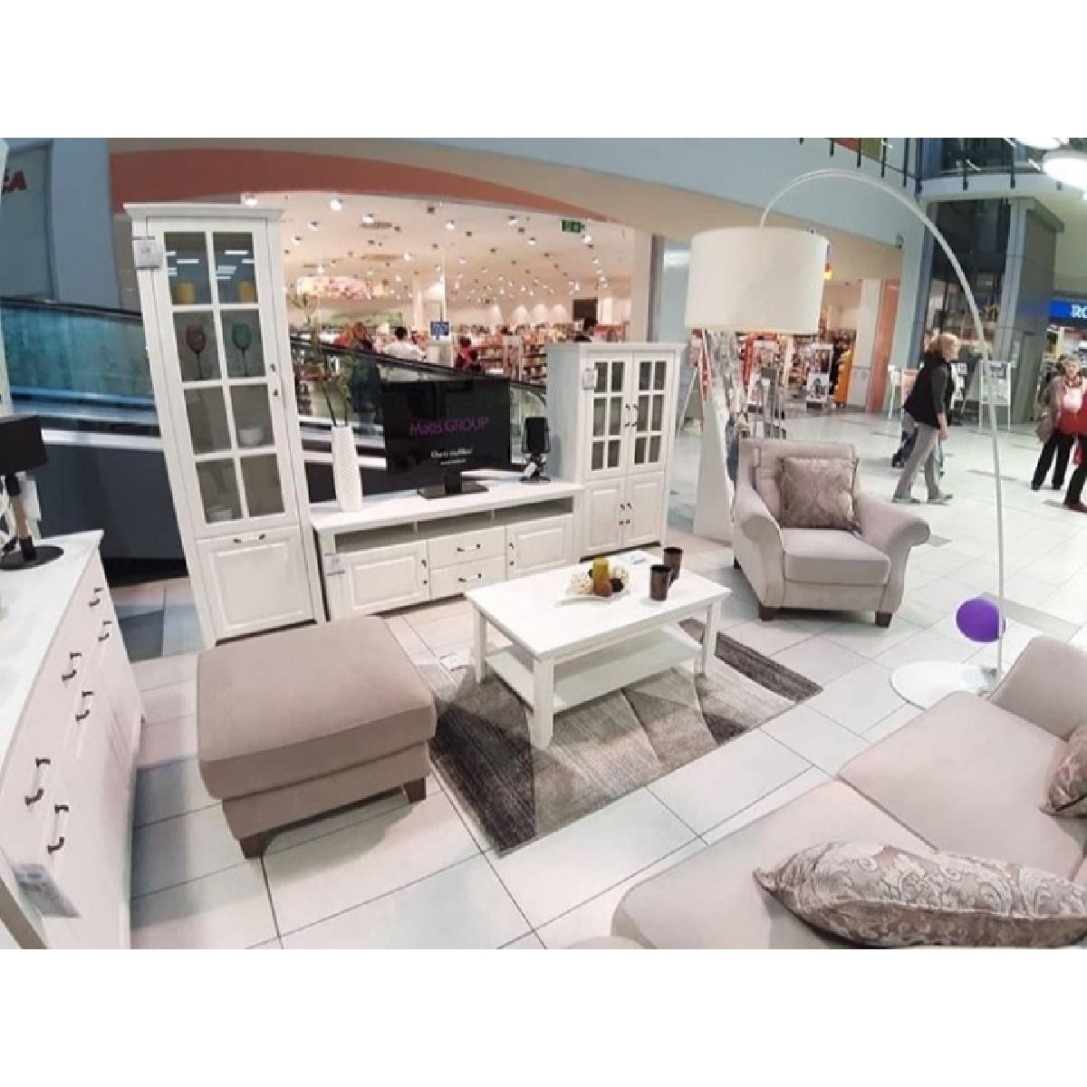 Έπιπλο TV RUSTIC rustic λευκό 166,5x50,6x60