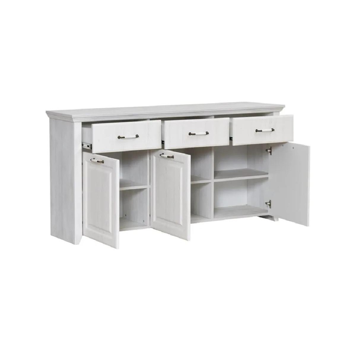 Μπουφές RUSTIC rustic λευκό 166,5x40,6x84