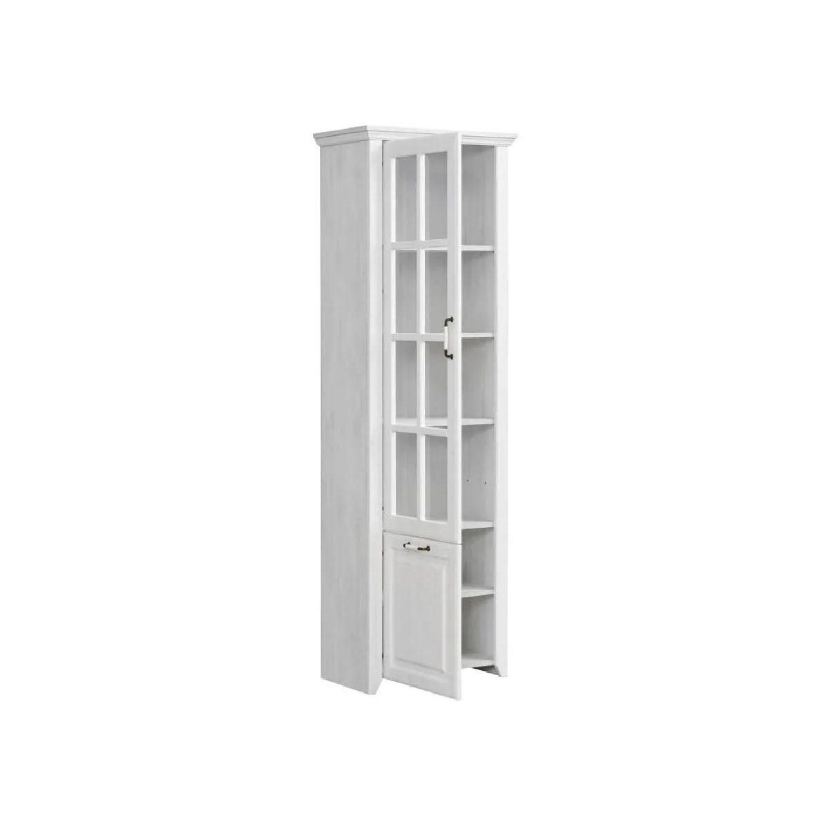 Βιτρίνα ψηλή RUSTIC rustic λευκό 66,5x40,6x209