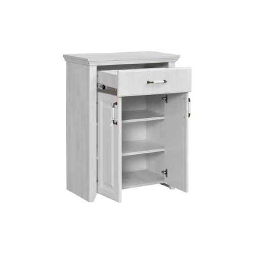 Παπουτσοθήκη RUSTIC rustic λευκό 75x41x98