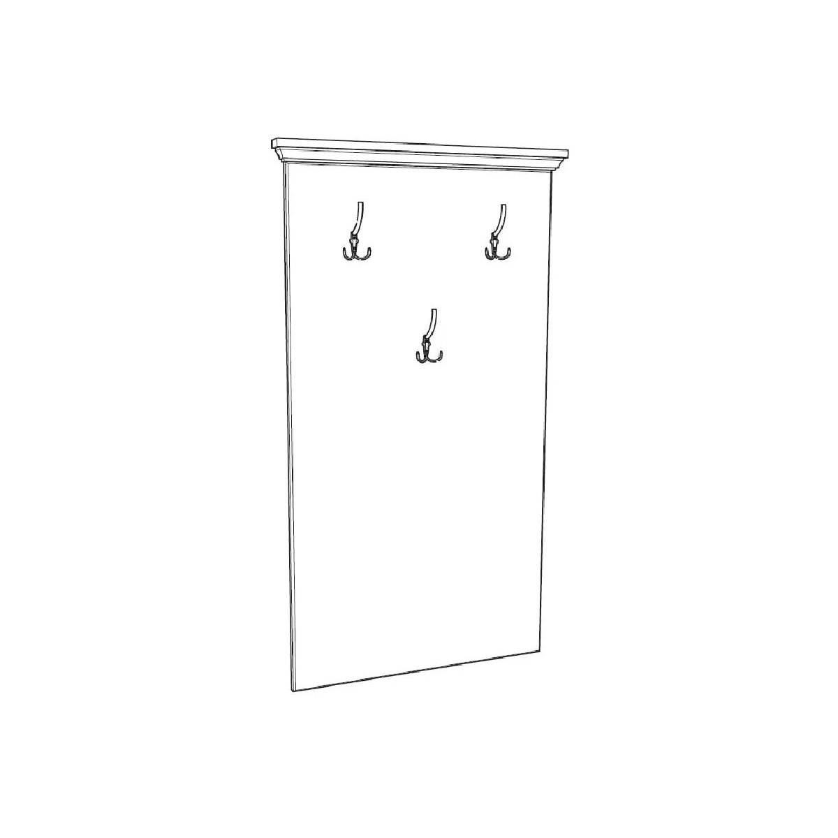 Κρεμάστρα RUSTIC rustic λευκό 75x5x133