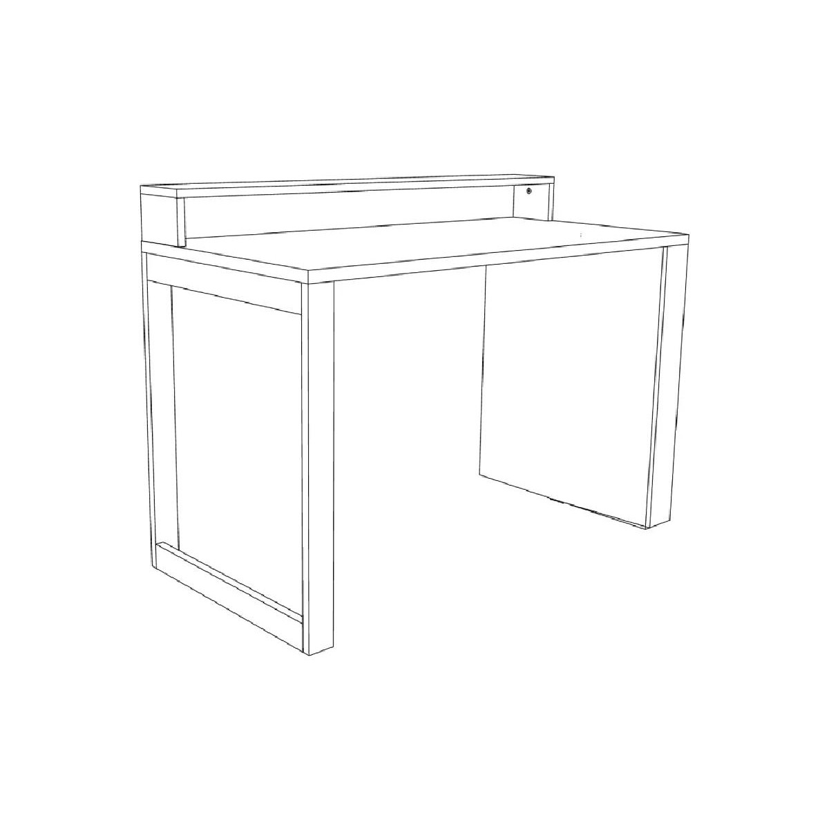 Γραφείο Kinder Δρυς premium 120x60x88εκ.