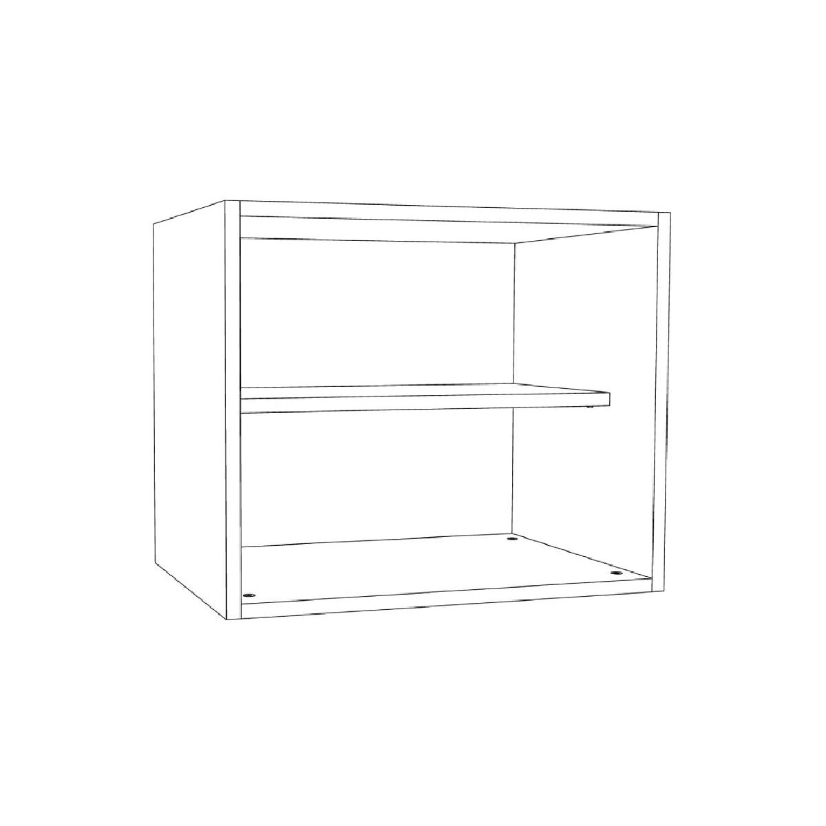 Επιτοίχιο ράφι Kinder Premium δρυς 60x42x50