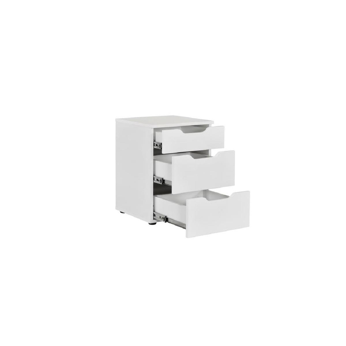 Κομοδίνο MARTA λευκό 40x40x54,6