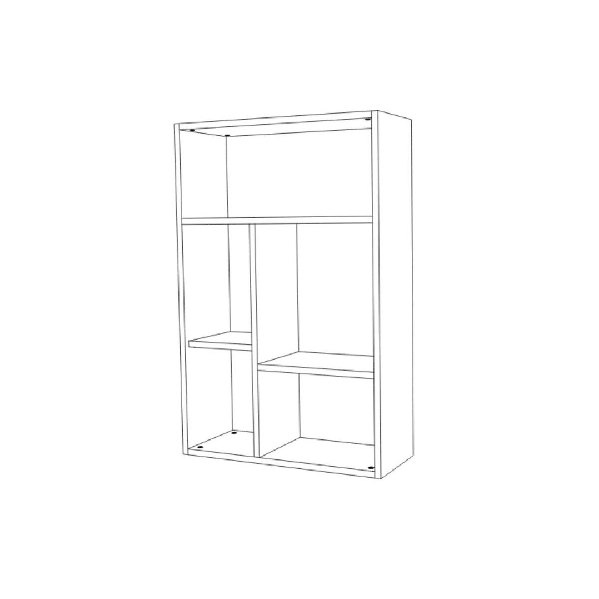 Επιτοίχια βιτρίνα BARCELONA artisan/ γκρι 65x27x99 Επιτοίχια βιτρίνα BARCELONA artisan/ γκρι 65x27x99