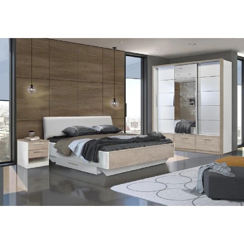 Κρεβάτι 160 KALIOPA premium δρυς/ λευκό 168x219x92