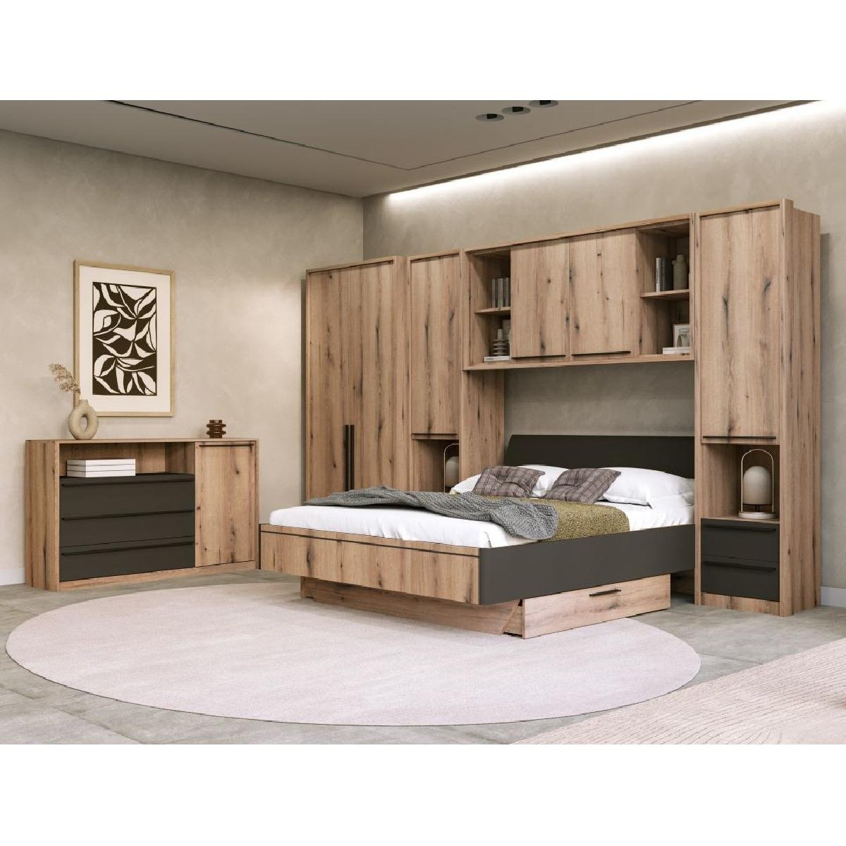 Επιτοίχια εταζιέρα KALIOPA artisan 175x45,5x81