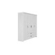 Ανοιγόμενη ντουλάπα με 2 συρτάρια RUSTIC 4V2F rustic λευκό 216x58x220