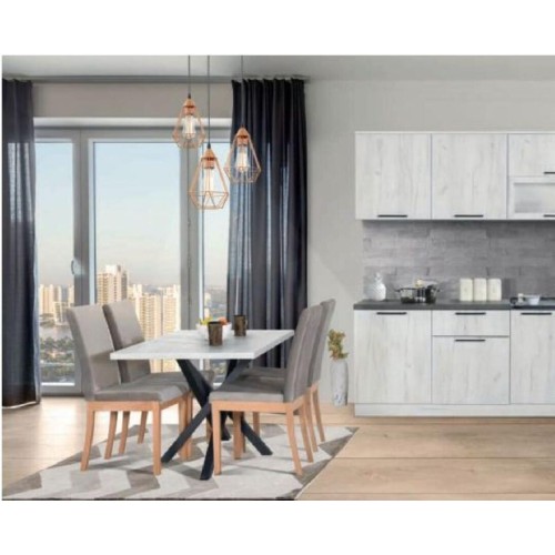 Σετ κουζίνας 2 μέτρων COMFORT Δρυς πάγου Σετ κουζίνας 2 μέτρων COMFORT Δρυς πάγου