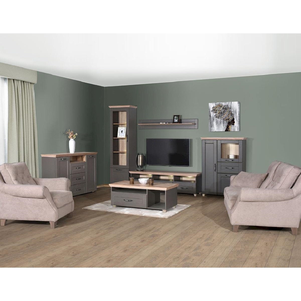 Έπιπλο TV CONTEMPO artisan/ γκρι 169,8x48,9x49,9